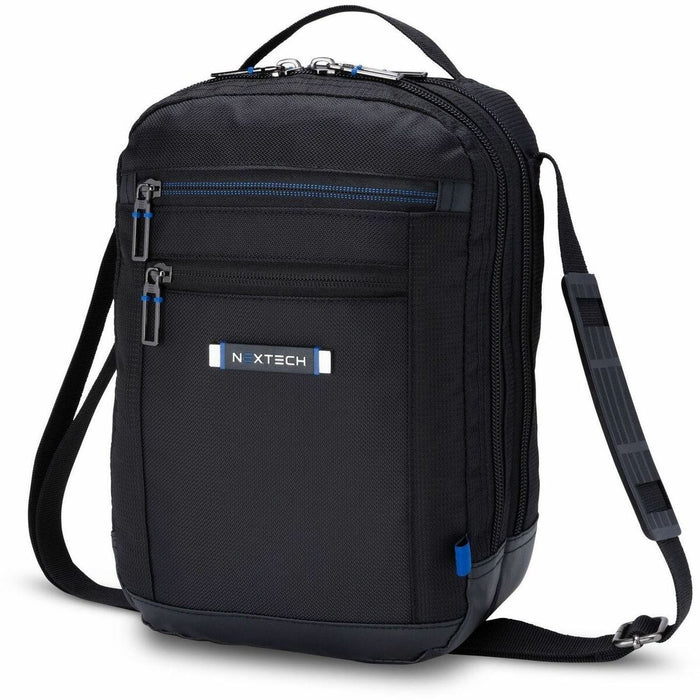 Nextech Carrying Case - Black - RFID Resistant - Shoulder Strap, Handle - 11" (279.40 mm) Height x 7.50" (190.50 mm) Width x 4.50" (114.30 mm) Depth - 1 Each