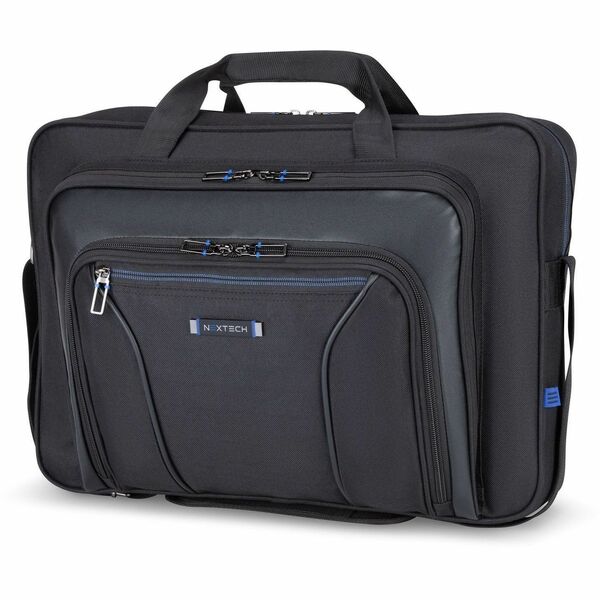 Nextech Carrying Case (Briefcase) for 17.3" Notebook - Black - 12" (304.80 mm) Height x 16" (406.40 mm) Width x 4" (101.60 mm) Depth - 1 Each