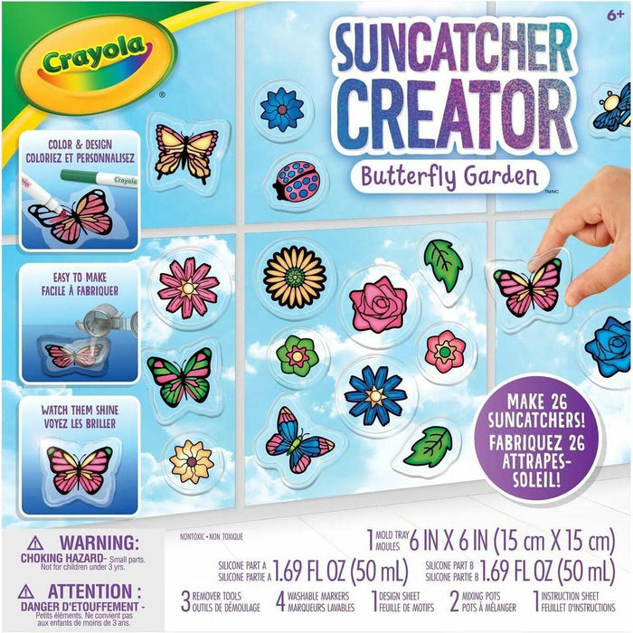 Crayola Suncatcher Creator Butterfly Garden - Window, Decoration, Craft, Display, Artwork - Recommended For 6 Year - 1 Each
