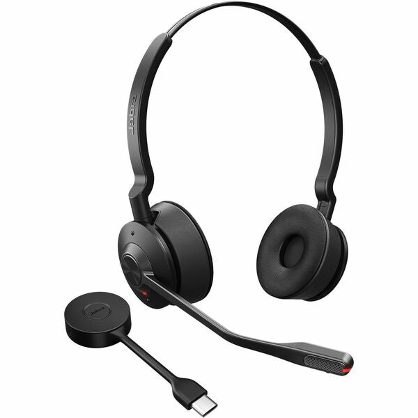 Jabra Engage 55 SE Headset - Microsoft Teams Certification - Stereo - USB Type A - Wired/Wireless - DECT - 490 ft (149.35 m) - 40 Hz to 16 kHz - Over-the-head, On-ear - Binaural - Supra-aural - Noise Cancelling, Uni-directional, MEMS Technology Microphone