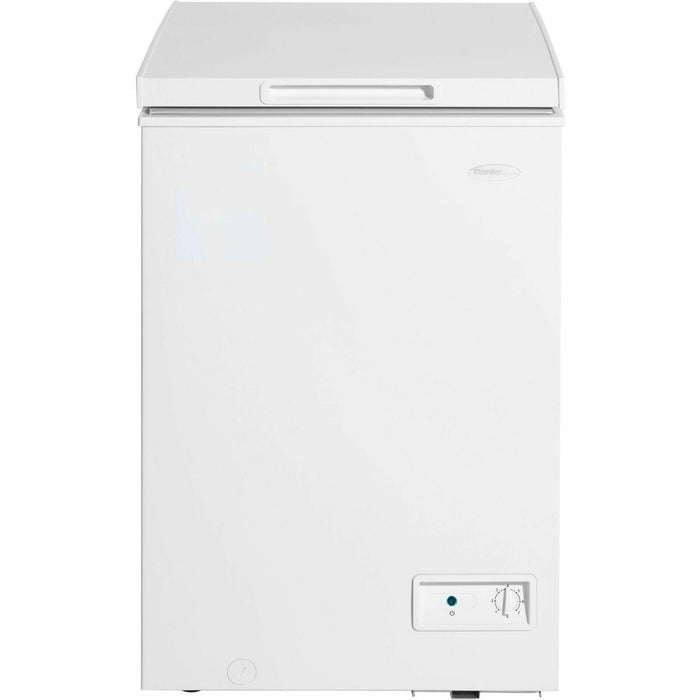 Danby 3.5 cu. ft. Square Model Chest Freezer DOE in White - 99.11 L - Manual Defrost - Chest - 1x Freezer Drawer(s) - 99.11 L Net Freezer Capacity - White - Freestanding