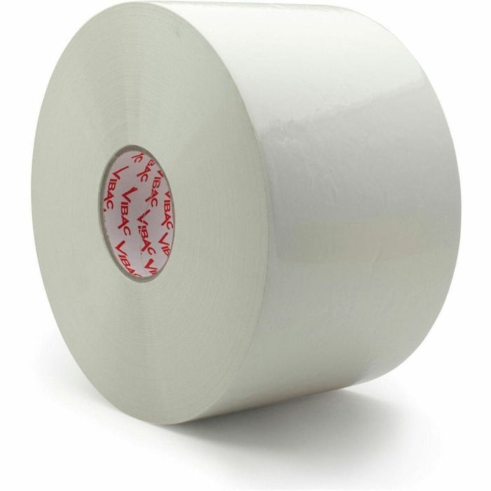 Vibac BOPP Box Sealing Tape 123 - 54.7 yd (50 m) Length x 1.89" (48 mm) Width x 1.50 mil (0.04 mm) Thickness - Clear - Synthetic Rubber - 0.91 mil (0.02 mm) - BOPP Backing - Acrylic Adhesive - Dispenser Included - Aging Resistant, Weather Resistant, UV Re