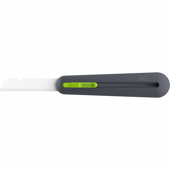 Dentec Slice Auto-retractable Industrial knife - 2.95" (75 mm) Blade Length - Retractable, Durable, Ambidextrous, Non-sparking, Non-conductive, Non-magnetic, Rust-free Blade, Sturdy - Zirconia, Plastic, Nylon, Glass-filled Nylon - Green, Gray, White - 1 E