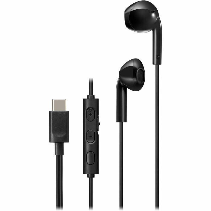 JVC HA-FR17UC-B USB-C Wired Bud Type Headphones - Olive Black - Stereo - USB Type C - Wired - 8 Hz to 22 kHz - Earbud - Binaural - In-ear - Olive Black