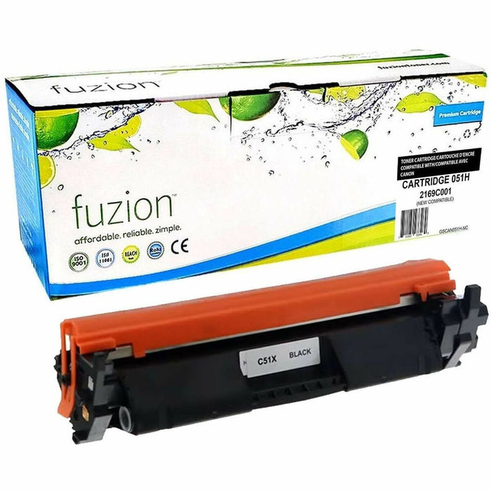 fuzion Compatible Toner High Yield for Canon 2169C001 (051H) - Black - Yield: 4000
