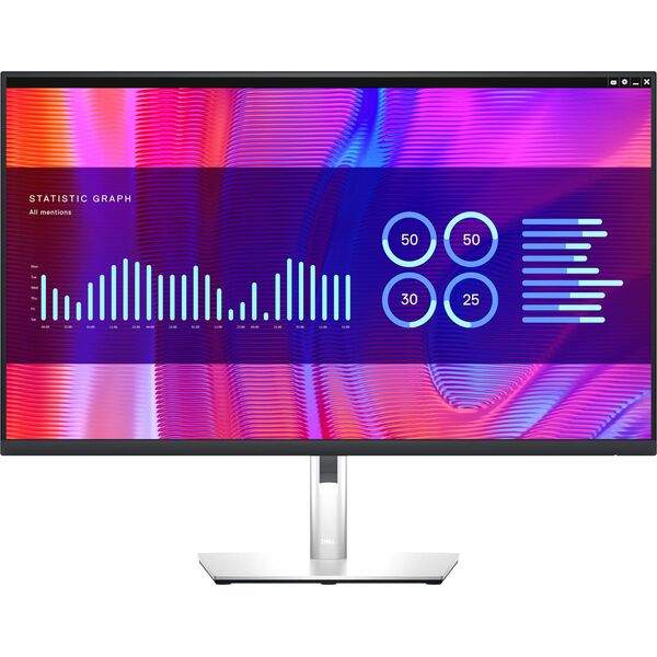 Dell P3223DE 32" Class WQHD LED Monitor - 16:9 - Black  - 31.5" Viewable - In-plane Switching (IPS) Technology - Edge LED Backlight - 2560 x 1440 - 1.07 Billion Colors - 350 cd/m² - 5 ms - 60 Hz Refresh Rate - HDMI - DisplayPort - USB Hub