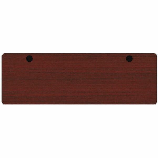 Heartwood 72" Rectangle Top - Figured Mahogany Rectangle, Thermofused Laminate (TFL) Top - 72" (1828.80 mm) Table Top Width x 24" (609.60 mm) Table Top Depth x 1" (25.40 mm) Table Top Thickness - Commercial - Assembly Required - Laminate Top Material