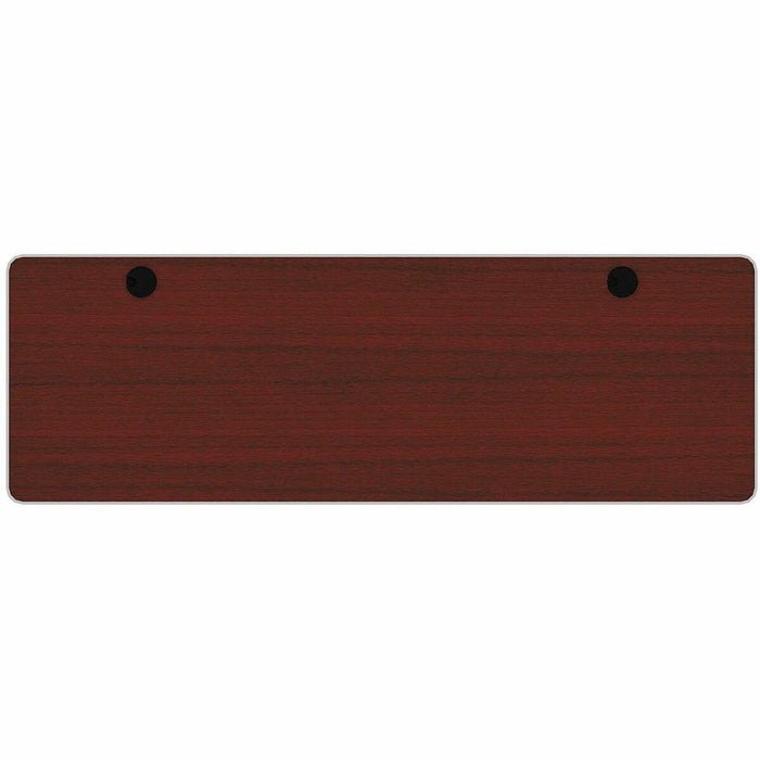 Heartwood 72" Rectangle Top - Figured Mahogany Rectangle, Thermofused Laminate (TFL) Top - 72" (1828.80 mm) Table Top Width x 24" (609.60 mm) Table Top Depth x 1" (25.40 mm) Table Top Thickness - Commercial - Assembly Required - Laminate Top Material
