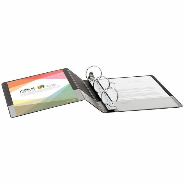 Cardinal Performer Ring Binder - 2" (50.80 mm) Binder Capacity - Letter - 8 1/2" (215.90 mm) x 11" (279.40 mm) Sheet Size - 475 Sheet Capacity - 3 x 2" (50.80 mm) Ring(s) - Fastener(s): Round Ring - Pocket(s): 2, Internal - Poly, Fiber - Assorted - 1 lb (