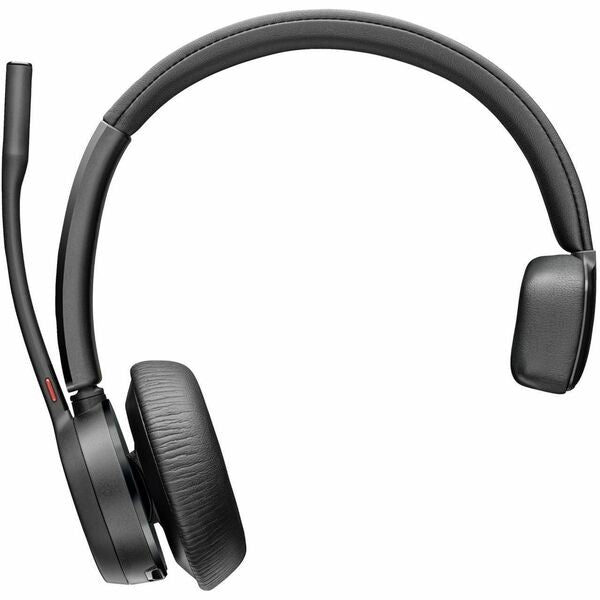 Poly Voyager 4300 UC 4310 Headset - Microsoft Teams Certification - Mono - Bluetooth - 164 ft - On-ear, Over-the-head - Monaural - Supra-aural - Gray, Silver