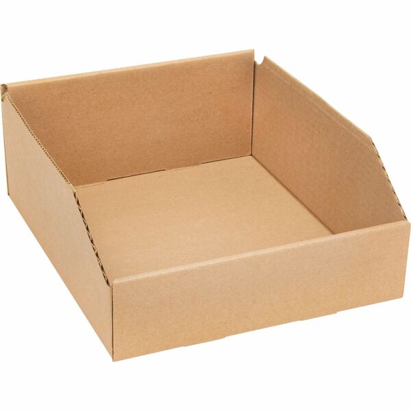 Mitchel-Lincoln Deep Corrugated Parts Bin - External Dimensions: 11.8" (298.45 mm) Width x 11.3" (285.75 mm) Depth x 4.5" (114.30 mm) Height - 44 lb (19958.06 g) - Standard Duty - Corrugated Fiberboard - Beige - For Small Parts, Storage - 1 Each