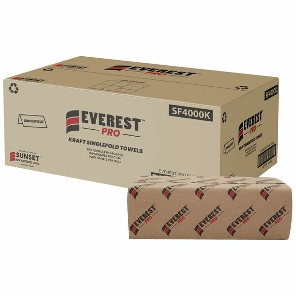 Everest Pro Paper Towel - Multifold - Kraft - Paper - 250 - 16 / Box
