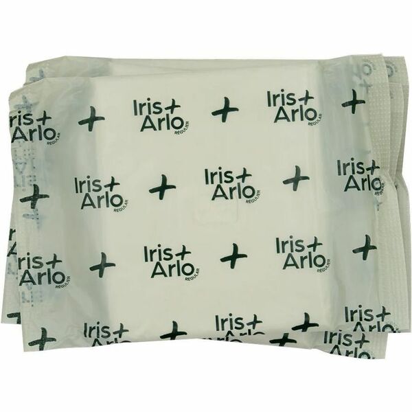 Iris + Arlo 100% Organic Cotton Pantyliners - Regular - Biodegradable, Unscented, Hypoallergenic, Chlorine-free, Comfortable - 250