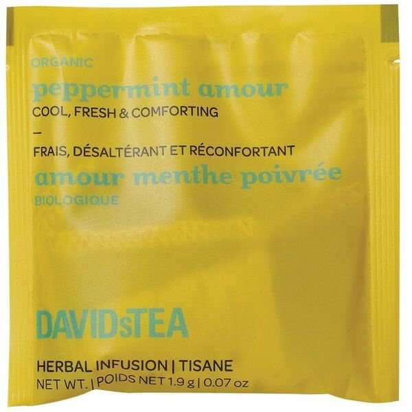 DAVIDsTEA Wrapp.Sachet Peppermint Amour - 25 / Box