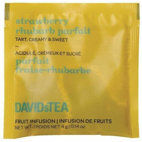DAVIDsTEA Wrapp.Sachet Trawberry Rhubard - 25 / Box