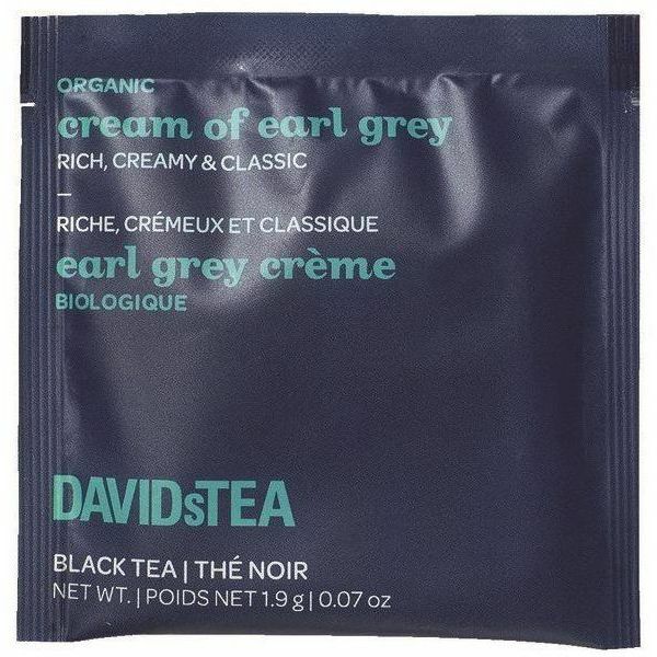 DAVIDsTEA E.Grey Wrapped Sachet Cream - 25 / Box