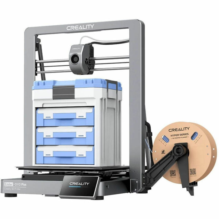 Creality Ender-3 V3 Plus 3D Printer - Fused Deposition Modeling - 13.78 mil (0.35 mm) Layer - 68.90 mil (1.75 mm) Filament - Thermoplastic Polyurethane (TPU), Polyethylene Terephthalate Glycol (PETG), Acrylonitrile Butadiene Styrene (ABS), Polylactic Acid