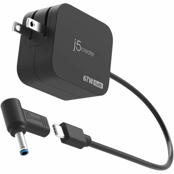 j5create JUP1565 AC Adapter - 67 W - North America - 5.9 ft (1.80 m) Cable - 120 V AC, 230 V AC Input - 9 V DC, 12 V DC, 5 V DC, 15 V DC, 20 V DC Output - 5 A - Black - 1 Each
