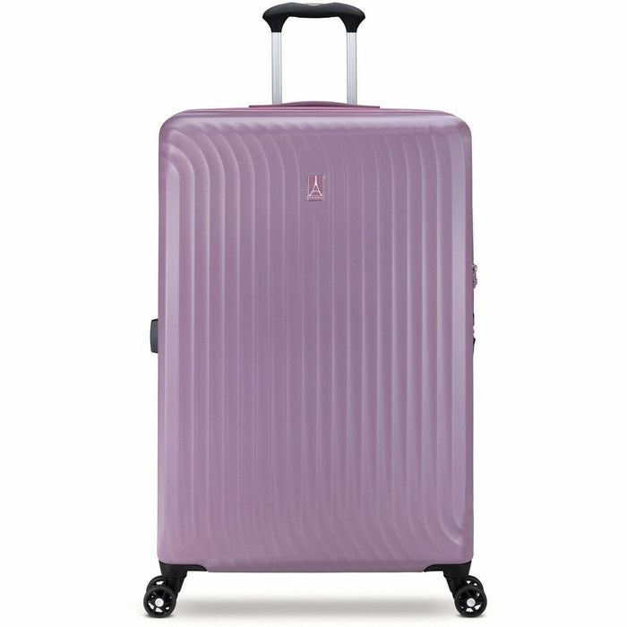 Travelpro MaxLite Travel/Luggage Case (Suitcase) Travel Essential - Orchid - Impact Absorbing - Polycarbonate Body - Handle - 27.50" (698.50 mm) Height x 17.50" (444.50 mm) Width x 11" (279.40 mm) Depth - Medium Size - 89 L Volume Capacity - 1 Each