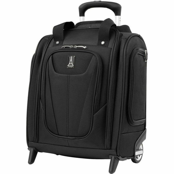 Travelpro Maxlite 5 Travel/Luggage Case (Carry On) for 10.2" to 14" Apple iPad mini, iPad, iPad Pro, iPad Air Travel - Black - Water Resistant, Stain Resistant, Moisture Resistant - Polyester Fabric Body - Telescoping Handle, Trolley Strap, Handle - 17.50