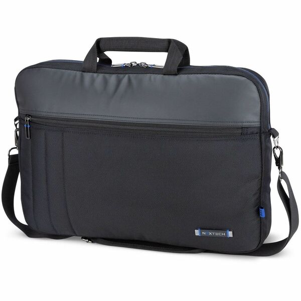 Nextech Carrying Case (Briefcase) for 17.3" Notebook - Black - Polyester Body - Shoulder Strap, Trolley Strap - 11.60" (294.64 mm) Height x 17.32" (439.93 mm) Width x 2.35" (59.69 mm) Depth - 1 Each