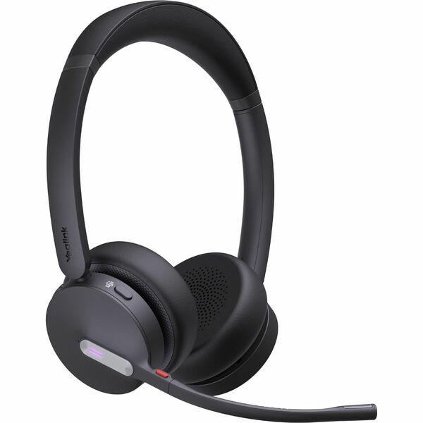 Yealink WH64 Hybrid Headset - Microsoft Teams Certification - Stereo - Wireless - Bluetooth/DECT - 492.1 ft (150 m) - 20 Hz to 20 kHz - Over-the-head, On-ear - Binaural - Supra-aural - Noise Cancelling, MEMS Technology Microphone - Black