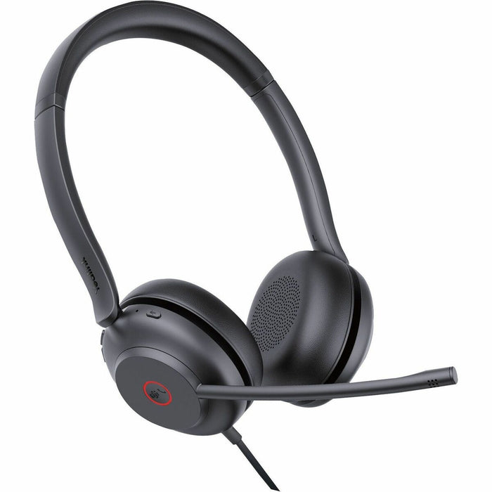 Yealink USB Wired Headset - Microsoft Teams Certification - Stereo - USB Type C, USB Type A - Wired - 32 Ohm - 20 Hz to 20 kHz - Over-the-head - Binaural - Supra-aural - 4.9 ft (1.50 m) Cable - Noise Cancelling, Electret Condenser Microphone - Noise Cance