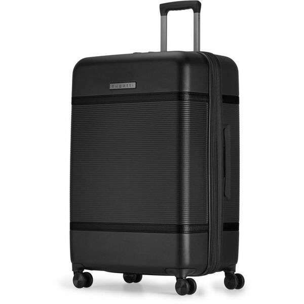 bugatti WELLINGTON Travel/Luggage Case (Check-in) Travel - Black - Shock Resistant Shell, Impact Resistant Shell - Polycarbonate, ABS Body - Checkpoint Friendly - Telescoping Handle, Handle - 14.25" (361.95 mm) Width x 20" (508 mm) Depth - Large Size - 1