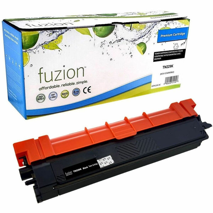 fuzion Laser Toner Cartridge - Alternative for Brother TN229XLK - Black - 1 Each - 3000 Pages