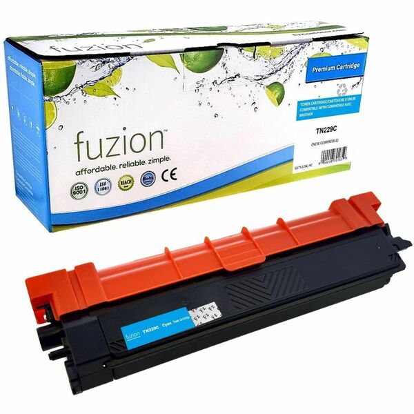 fuzion Laser Toner Cartridge - Alternative for Brother TN229XLC - Cyan - 1 Each - 2300 Pages