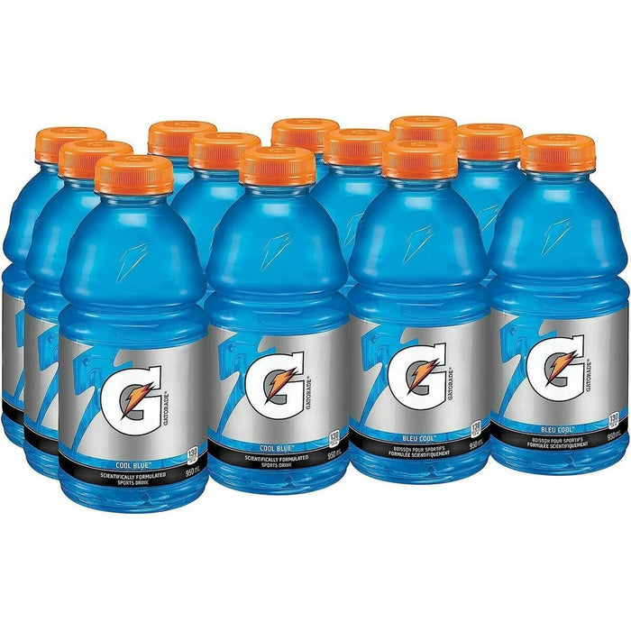 Gatorade Cool Blue Sports Drink - Ready-to-Drink - 591 mL - Cool Blue Raspberry - 12 / Box