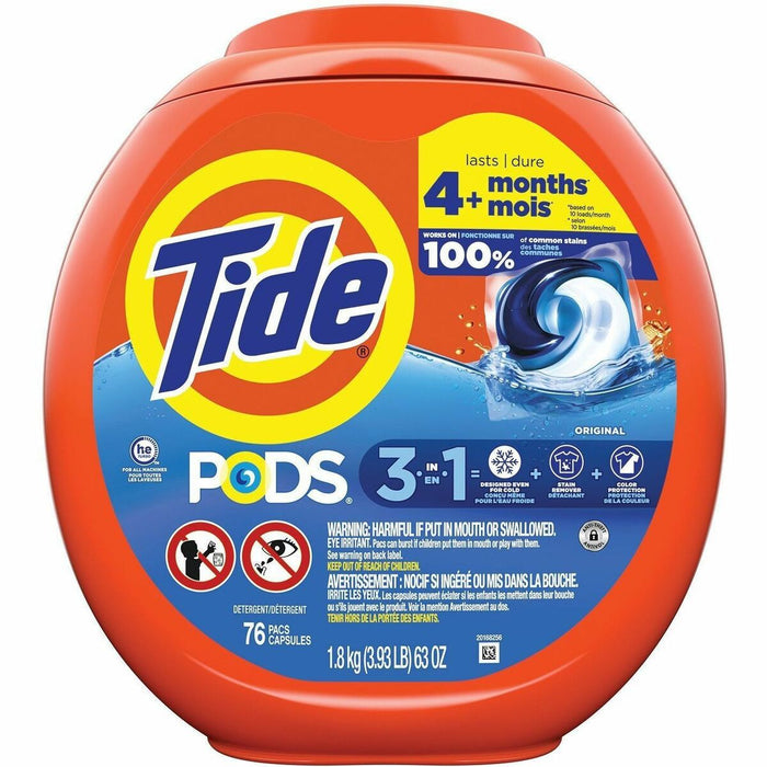 Tide Pods Coldwater Clean Original Scent Laundry Detergent - For Laundry - Pod - Original Scent - 1 / Pack