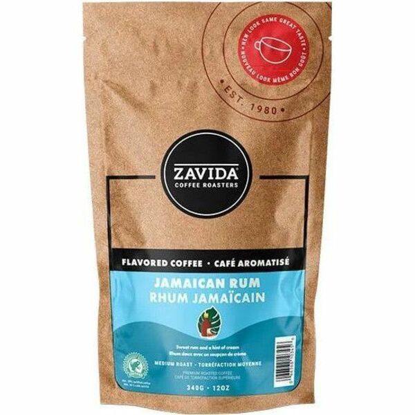 Zavida Whole Bean Jamaican Rum Coffee - Medium - Whole Bean - Jamaican Rum - 1 Each
