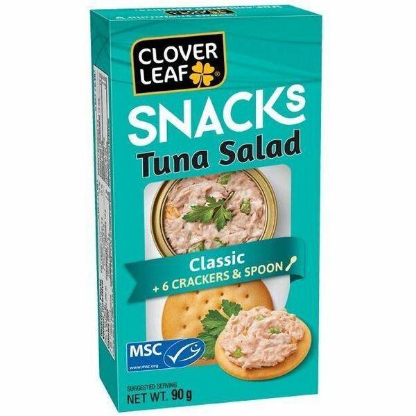Clover Leaf Tuna Salad Snacks-Classic - Classic - 3.17 oz (90 g) - 12 Box