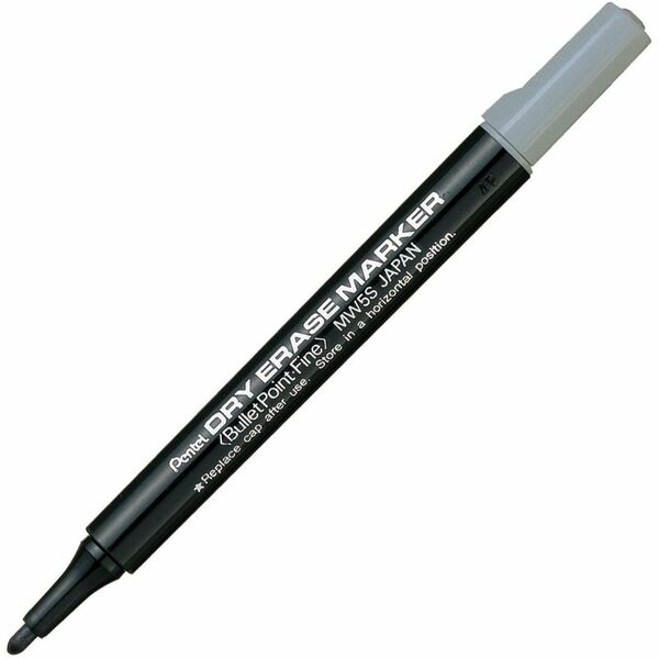 Pentel Dry Erase Marker - Fine Marker Point - Black Ink - Pigment-based - 1 Each