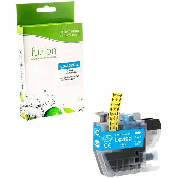 fuzion Compatible Inkjet for Brother LC402XLCS - Cyan - Yield: 1500