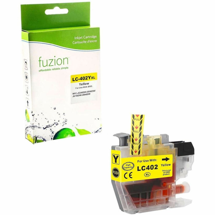 fuzion Compatible Inkjet for Brother LC402XLYS - Yellow - 1 Each