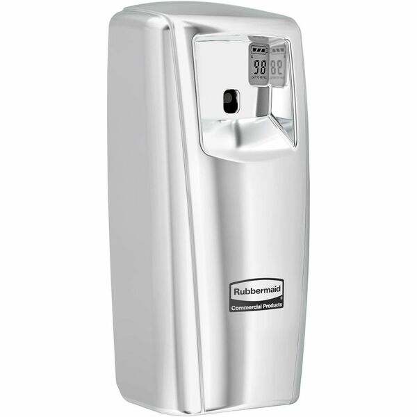 Rubbermaid Commercial Microburst 9000 LCD Dispenser Chrome - 1 Each - Chrome - Plastic