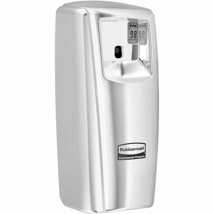 Rubbermaid Commercial Microburst 9000 LCD Dispenser Chrome - 1 Each - Chrome - Plastic