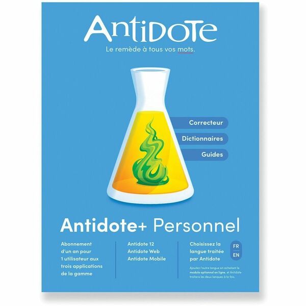 Antidote+ Personal - Writing Assistance - PC, Mac, Handheld - Windows, Mac OS Supported