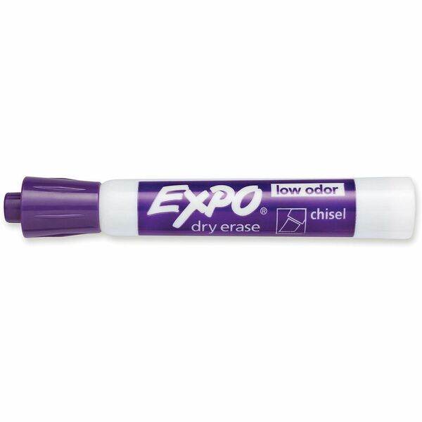 Expo Large Barrel Dry-Erase Markers - Chisel Marker Point - Purple Ink - 1 / Each