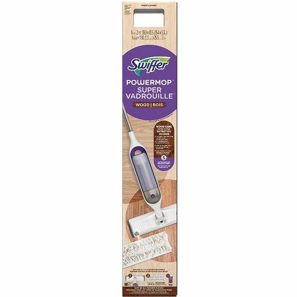 Swiffer PowerMop Wood Starter Kit - Wood Handle - 2 / Kit