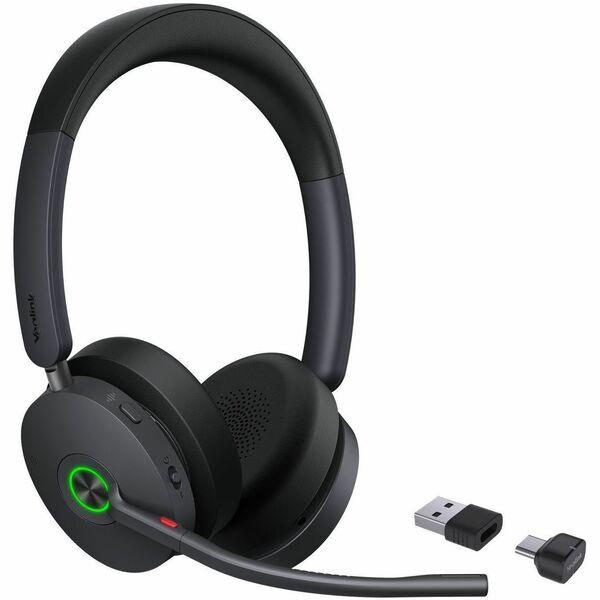 Yealink BH74 Headset - Microsoft Teams Certification - Stereo - Wireless - Bluetooth - 164 ft (50 m) - 20 Hz to 20 kHz - Over-the-head, On-ear - Binaural - Supra-aural - Noise Cancelling Microphone
