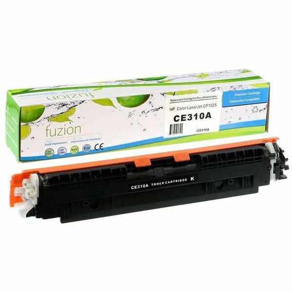 fuzion Standard Yield Laser Toner Cartridge 126A (CE310A) - Black - 1 Each - 1200 Pages