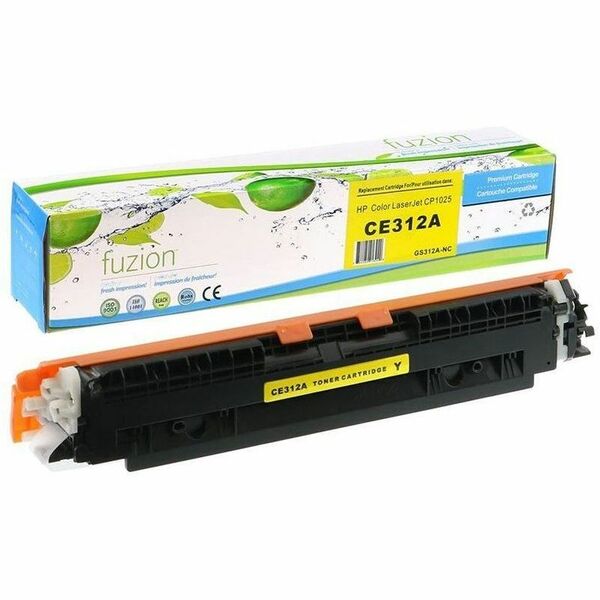 fuzion Standard Yield Laser Toner Cartridge 126A (CE312A) - Yellow - 1 Each - 1000 Pages