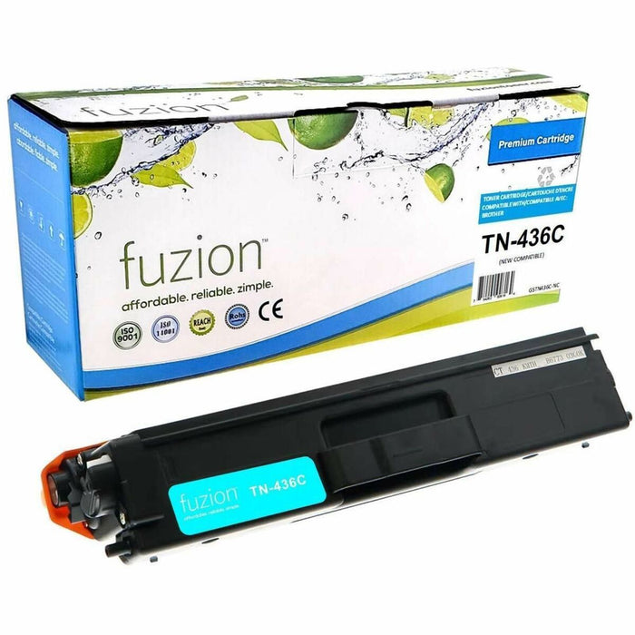fuzion Compatible Toner Super High Yield for Brother TN436C - Cyan - Yield: 6500
