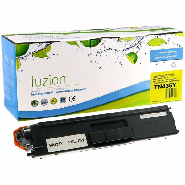 fuzion Laser Toner Cartridge TN436Y - Yellow - 1 / Each - 6500 Pages