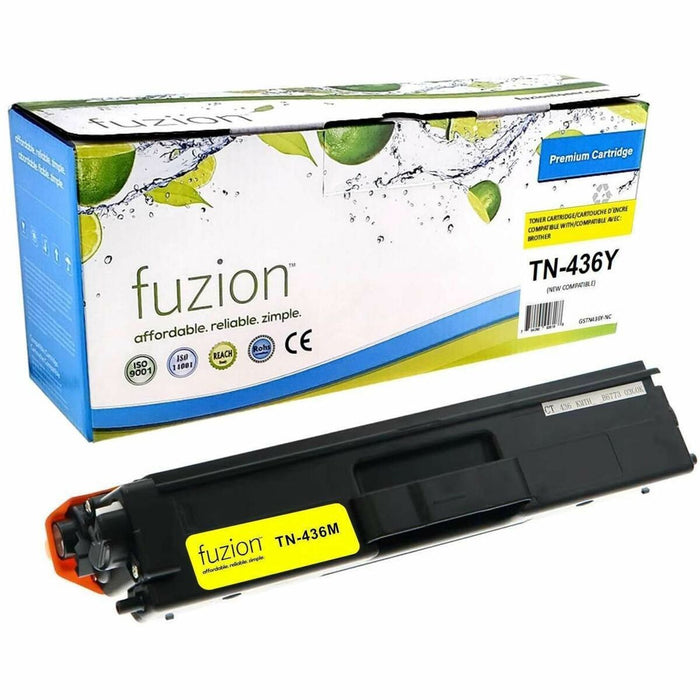 fuzion Compatible Toner Super High Yield for Brother TN436Y - Yellow - Yield: 6500