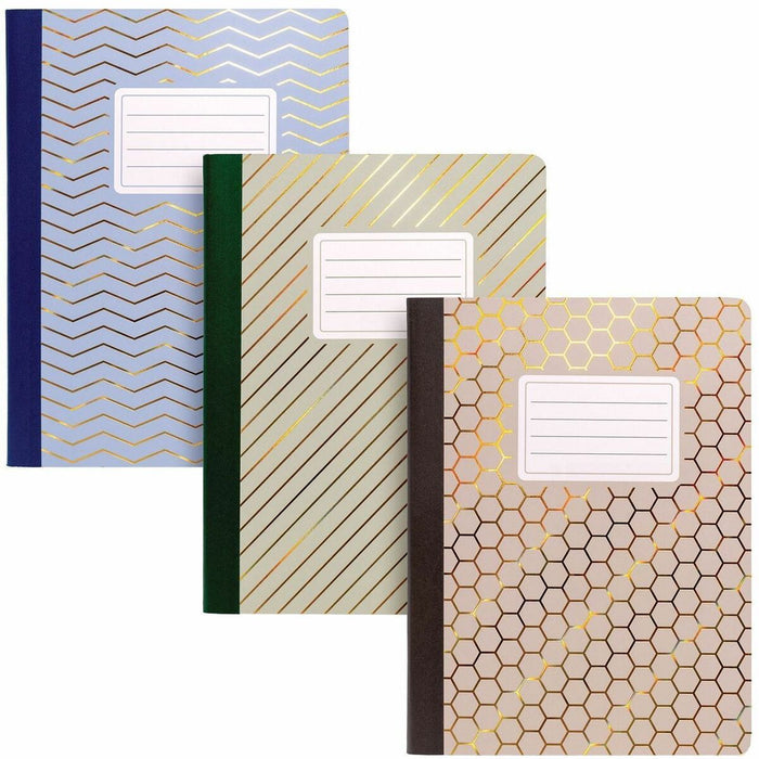 Pukka Pads Haze Notebook - 70 Sheets - 140 Pages - Stitched - 80 g/m² Grammage - B5 - 6 29/32" (17.53 cm) x 9 4/5" (24.89 cm) Sheet Size - Rounded Corner, Sturdy Cover - 3 / Pack