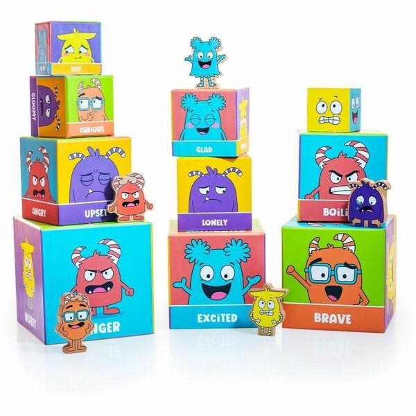 Open The Joy Tower of Emotions - Nesting & Stacking Blocks - English Version - Building Blocks - Theme/Subject: Fun, Learning - 12 Month & Up